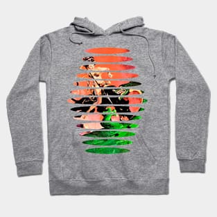 warrior princess and panther fighting mythological dragon Hoodie